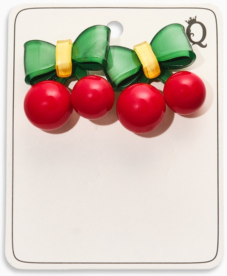 Серьги «Стильная вишня»