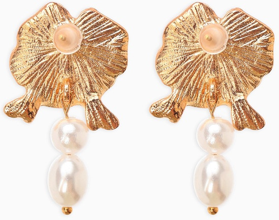 Серьги «Цветок кувшинки»