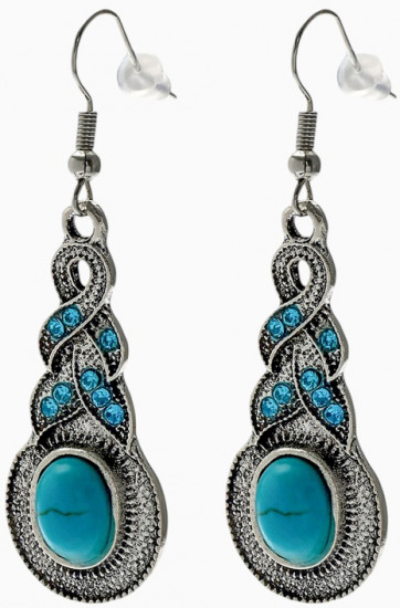 Серьги «Бирюзовый мир»