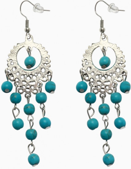 Серьги «Бирюзовый мир»