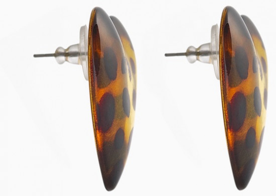 Серьги акрил «Леопард»