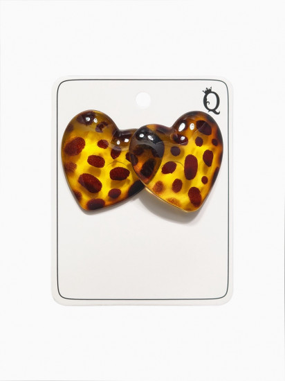 Серьги акрил «Леопард»