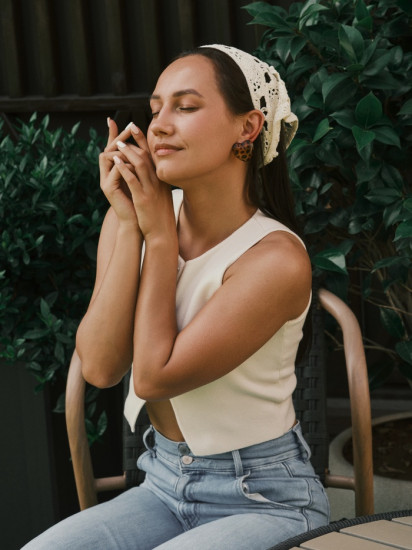 Серьги акрил «Леопард»