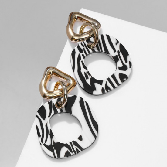 Серьги «Зебра»