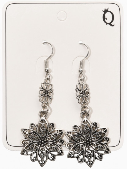 Серьги «Аутентичный цветок»