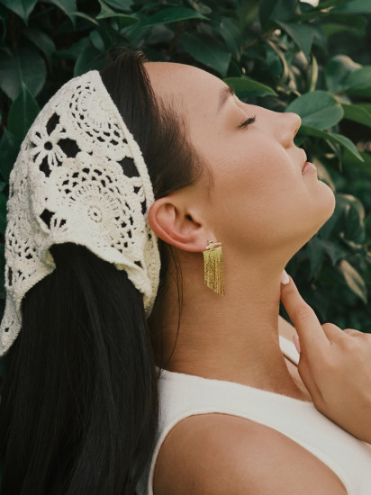 Серьги «Цепной водопад»