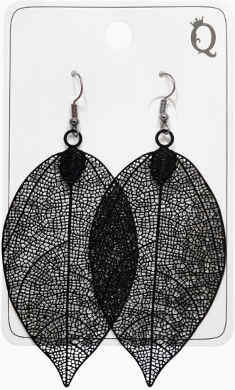 Серьги «Лист липы»