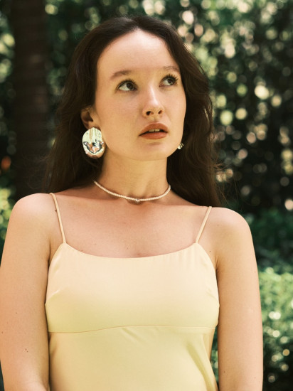 Серьги «Кофейное зерно»