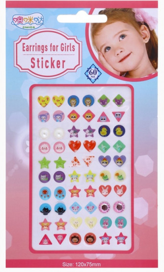 Серьги-наклейки детские
