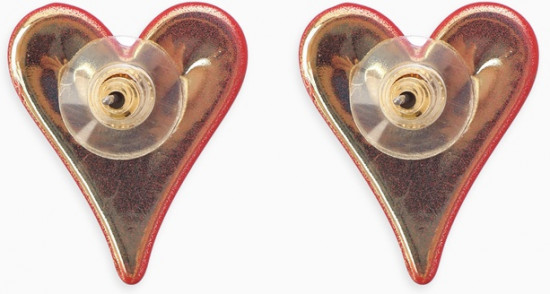 Серьги «Вытянутые сердечки»