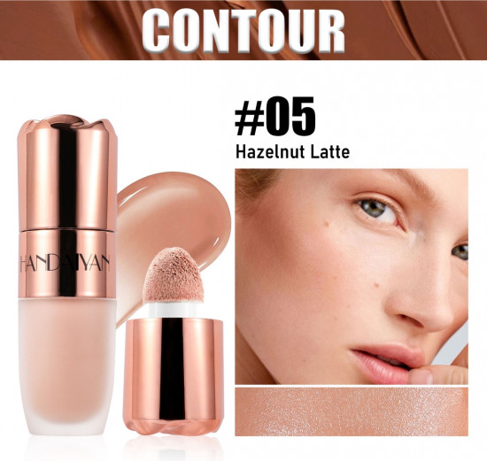 Бронзер для макияжа «Rose glow», оттенок 05 Hazelnut Latte