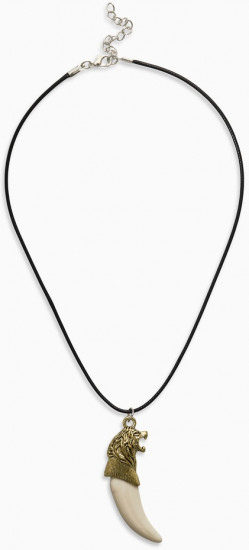 Кулон на шнурке «Клык льва»