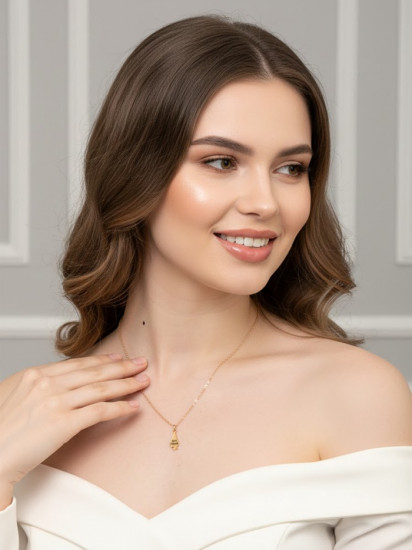 Комплект кулонов парных на цепочке «Неразлучники»