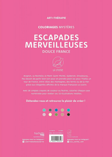 Раскраска «Escapades merveilleuses — Douce France»