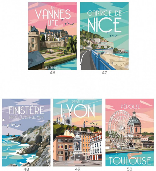 Раскраска «Escapades merveilleuses — Douce France»