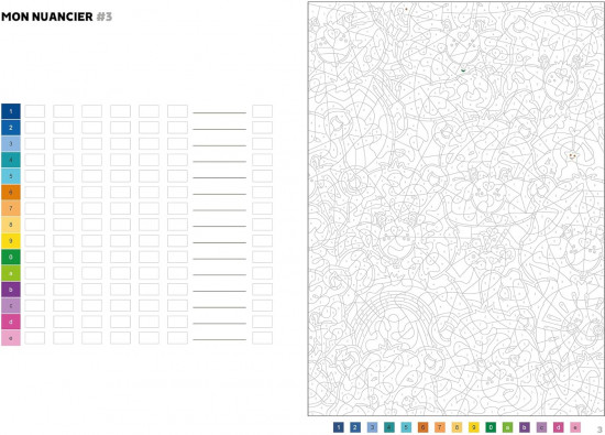 Раскраска по номерам «Les Bisounours»