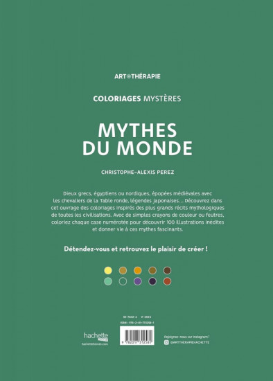 Раскраска по номерам «Mythes du monde. Coloriages mystères»