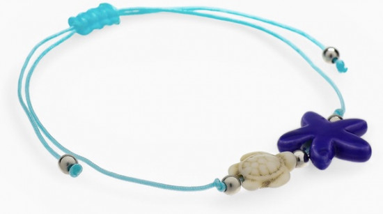 Браслет на нити «Звезда и черепашка»