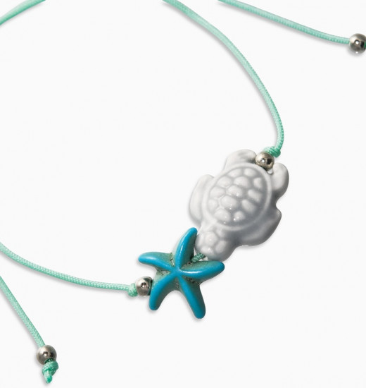 Браслет на нити «Звезда и черепашка»