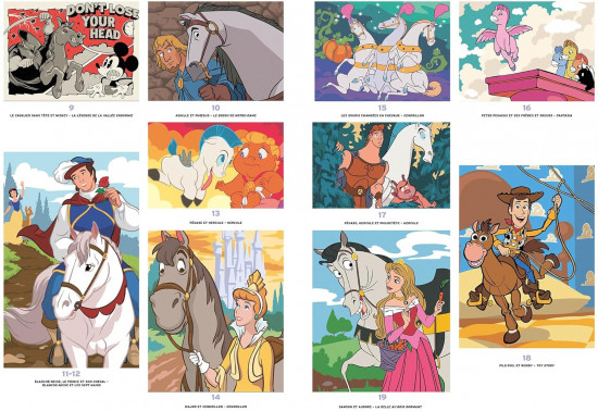 Раскраска по номерам «Chevaux. Coloriages mystères»