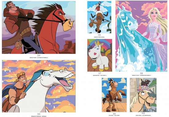 Раскраска по номерам «Chevaux. Coloriages mystères»