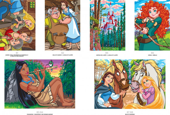 Раскраска по номерам «Princesses Tome 2. Coloriages mystères»