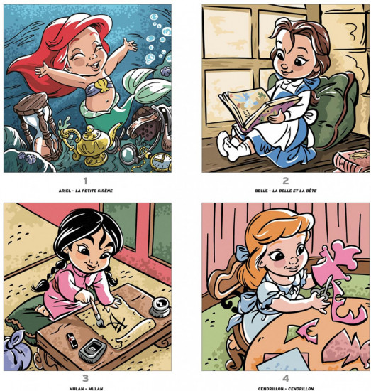 Раскраска по номерам «Petites Poupées. Coloriages mystères»