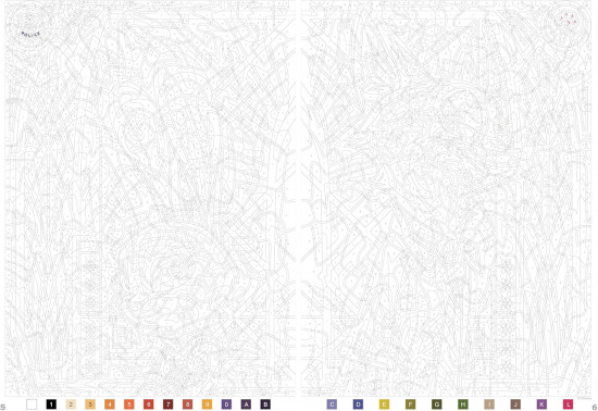 Раскраска по номерам «Vitraux Tome 2. Coloriages mystères»