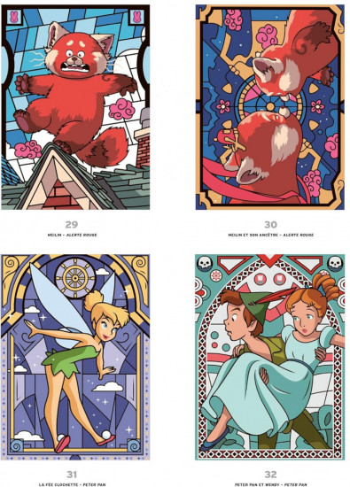 Раскраска по номерам «Vitraux Tome 2. Coloriages mystères»