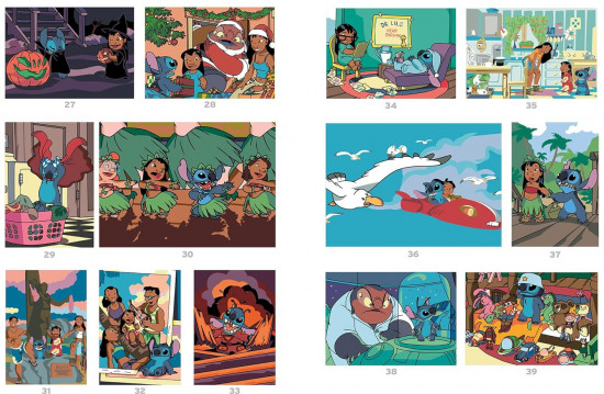 Раскраска по номерам «Lilo & Stitch. Spécial film. Coloriages mystères»