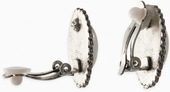 Клипсы «Жемчужный овал»