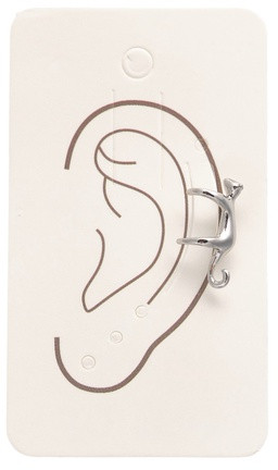 Серьга-кафф «Котик»