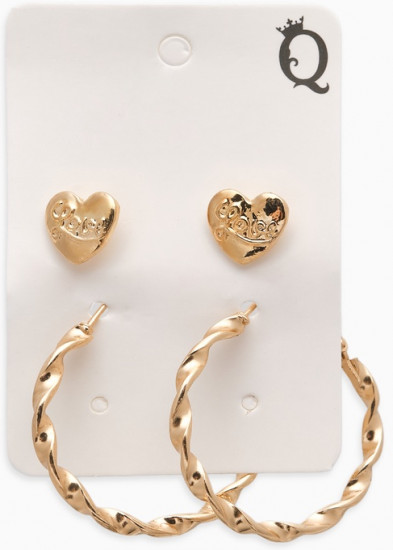 Набор серёг «Сердце»