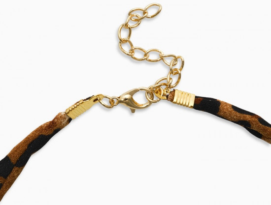 Колье «Леопард. Бантик»