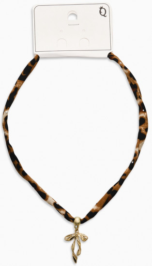 Колье «Леопард. Бантик»