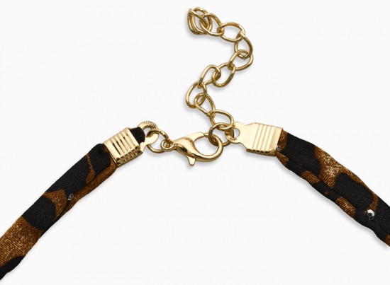 Колье «Леопард. Сердечко»