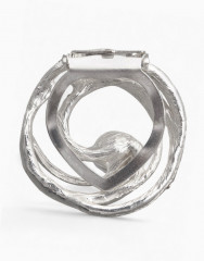 Зажим для платка «Жемчужный завиток» - Фото 1