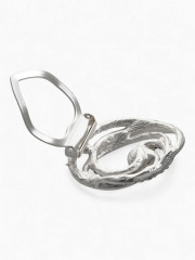 Зажим для платка «Жемчужный завиток» - Фото 2