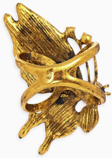 Кольцо для платка «Бабочка профиль»