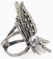 Кольцо для платка «Бабочка профиль» - Фото 1