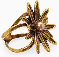 Кольцо для платка «Цветок астра» - Фото 1