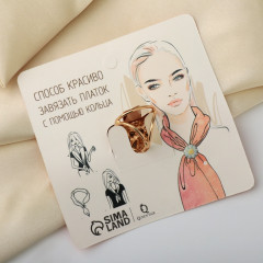 Кольцо для платка «Павлин» - Фото 7