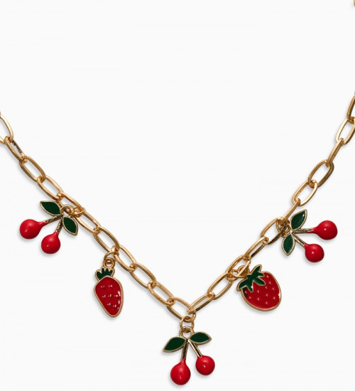 Цепь с подвесками «Вишня и клубника»