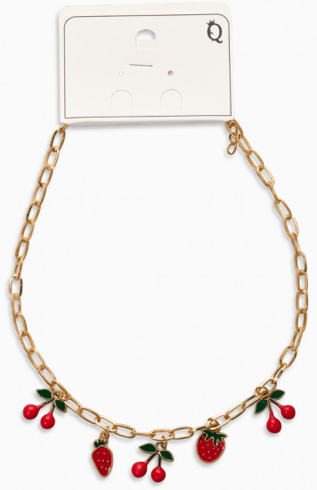 Цепь с подвесками «Вишня и клубника»