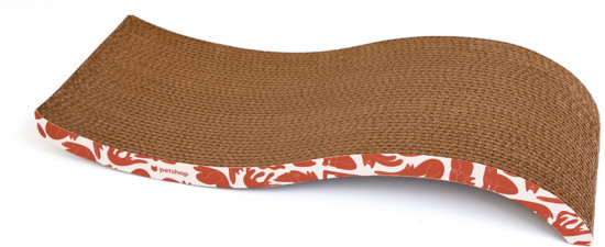 Когтеточка-лежанка волна с кошачьей мятой «Рокси»