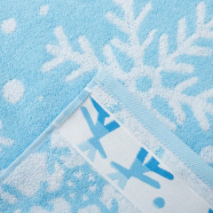 Полотенце махровое «Snowflakes» - Фото 2