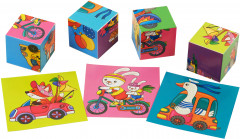 Кубики умные в поддончике «Кто на чем едет?» - Фото 2