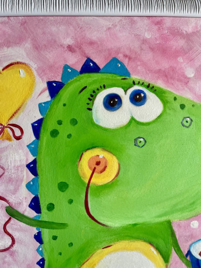 Картина в детскую комнату «Дино»