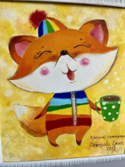 Картина в детскую комнату «Красный пумпончик» - Фото 3