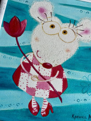 Картина в детскую «Крошка Мишель» - Фото 4